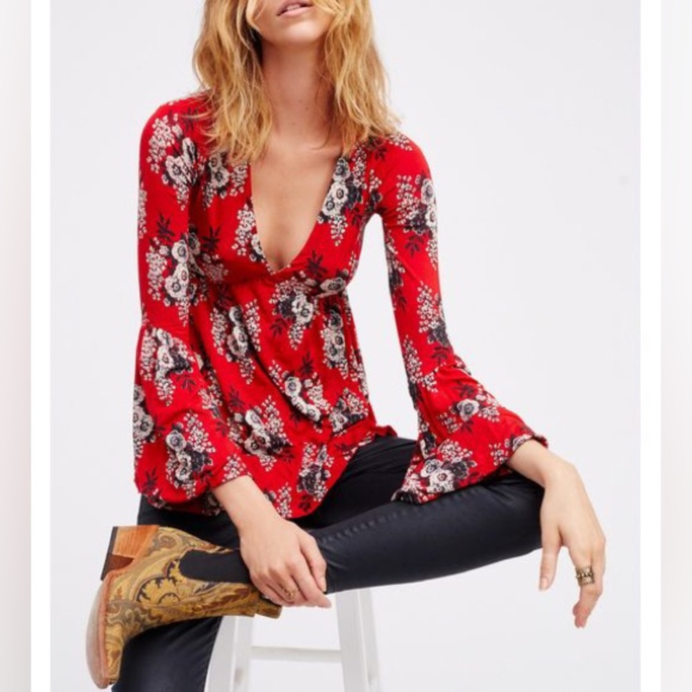 Free People ‘Speak Easy’ Shirt Size Small
